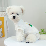 T-Shirt Col Rond Chien — Vêtement Anneau Design Casual Confort Premium 4