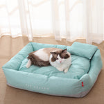 Nid Chat Semi-Fermé — Coussin Tapis Confort Douillet Toutes Saisons 1