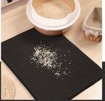 Tapis Litière Chat Double Couche EVA — Anti-Débordement Facile à Nettoyer 8