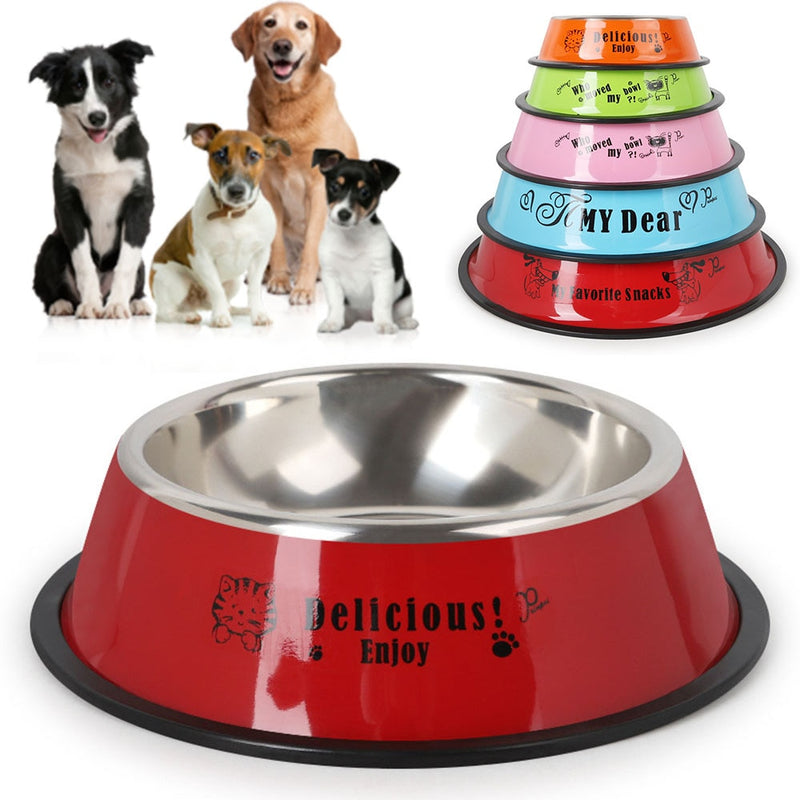Gamelle Inox Chien — Bol Acier Inoxydable Antidérapant Hygiénique Durable