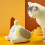 Ceramic Pet Bowl Cat Bowls Dog Feeding Holder High Foot Single Mouth Dog Food Drinking Water Feeder For Pets Suppliers 1
