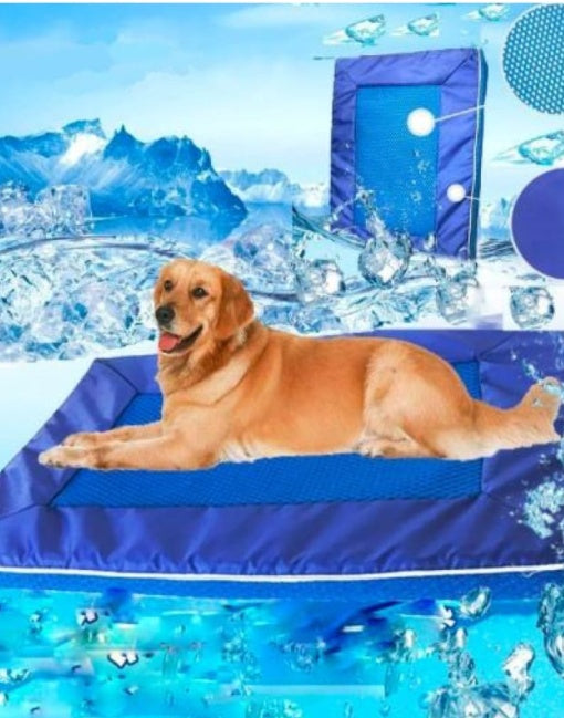 Tapis Cooling Ventilé Chien & Chat — Matelas Glace Été Fraîcheur Immédiate