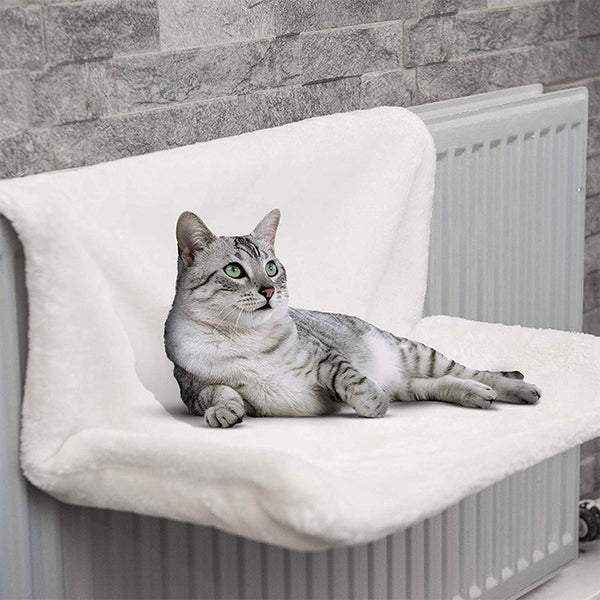 Hamac Radiateur Chat Cadre Métal — Lit Suspendu Chaleur Confort Hivernal