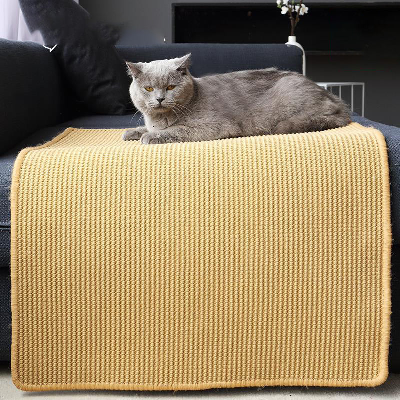 Tapis Griffoir Sisal Chat — Planche Naturelle Anti-Effilochage Résistante