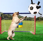 Ballon Football Chien Multifonction — Balle Corde Entraînement Extérieur 3