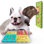 Tapis de Léchage Chien Ventouse — Slow Feeder Beurre Cacahuète Anti-Stress 1