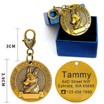 Médaille ID Métal Gravée Personnalisée Chien — Anti-Perte Carte Identité 5