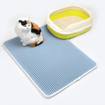 Tapis Litière Chat Double Couche EVA — Anti-Débordement Facile à Nettoyer 15