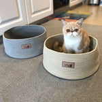 Nid Chat Corde Coton Artisanal — Corbeille Tressée Naturelle Confort Cosy 4