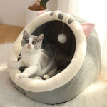 Maison Chat Villa Semi-Fermée — Nid Amovible Lavable Confort Toutes Saisons 2