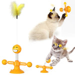 Jouet Moulin à Vent Lumineux Chat — Tourniquet Interactif LED Stimulation 8