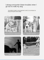 Laisse Rétractable Chien Lumineuse LED — Anneau Lumineux Sécurité Nocturne 10