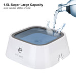 Gamelle Eau Flottante Anti-Débordement 1.5L — Distributeur Fontaine Chat Chien 5