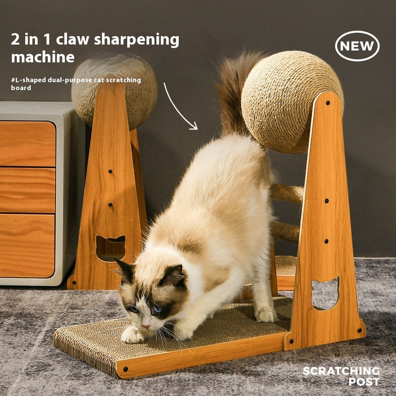 Griffoir Vertical Sisal Résistant — Anti-Effilochage Auto-Stimulation Chat