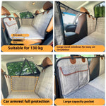Coussin Siège Arrière Voiture Chien — Plaque Support Large Confort Voyage 2