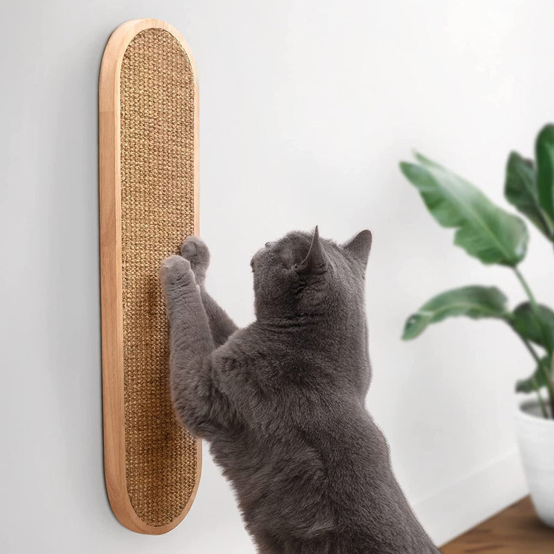 Tapis Sisal Chanvre Mural Chat — Griffoir Suspendu Naturel Anti-Effilochage