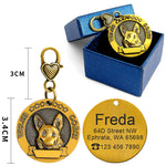 Médaille ID Métal Gravée Personnalisée Chien — Anti-Perte Carte Identité 4