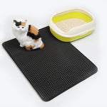 Tapis Litière Chat Double Couche EVA — Anti-Débordement Facile à Nettoyer 13