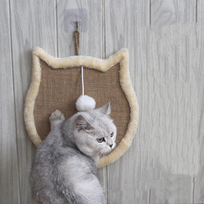 Tapis Debout Sisal Chat — Griffoir Vertical Naturel Résistant Scratching Board