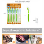 Brosse à Dents Silicone Doigt & Triple Tête Chien — Nettoyage Dentaire Complet 6