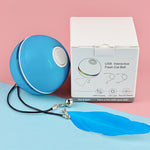 Balle LED Plumes Électrique Chat — Taquineur Automatique Rechargeable USB 2