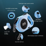 Laisse Rétractable Chien LED Automatique — Promenade Nocturne Sécurisée & Stylée 3