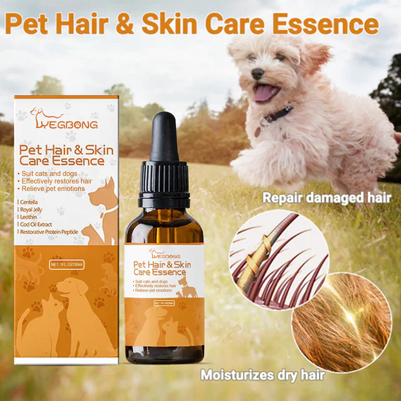 Solution Soin Poils Animaux — Anti-Démangeaisons Peau Pelage Duveteux Doux