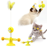 Jouet Moulin à Vent Lumineux Chat — Tourniquet Interactif LED Stimulation 7