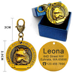 Médaille ID Métal Gravée Personnalisée Chien — Anti-Perte Carte Identité 3