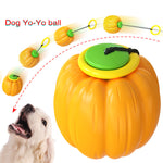Balle Citrouille Squeaky Chien — Jouet Dentition Mâcher Couineur Plastique 1