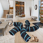 Tunnel Motif Arbre Chat & Chien — Jouet Interactif Design Nature Exploration 3