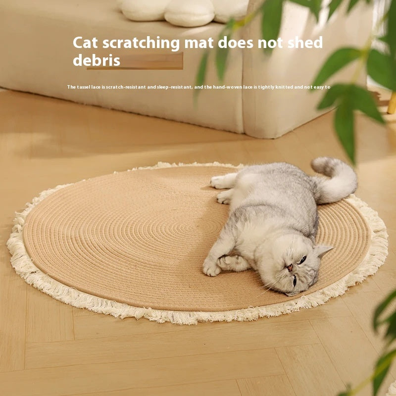 Nid Chat Corde Coton Intégré — Coussin Résistant Griffures Anti-Usure