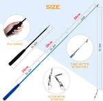 Canne à Pêche Chat 3 Sections — Kit Taquineur Plumes Télescopique Interactif 3