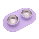 Gamelle Silicone Inox Anti-Dérapante — Bol Anti-Éclaboussures Chien Chat 8