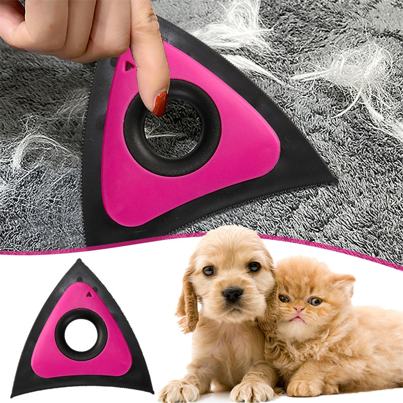 Brosse Électrostatique Triangulaire — Racloir Poils Chien Chat Tapis Moquette