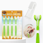 Brosse à Dents Silicone Doigt & Triple Tête Chien — Nettoyage Dentaire Complet 5