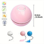 Balle LED Plumes Électrique Chat — Taquineur Automatique Rechargeable USB 6