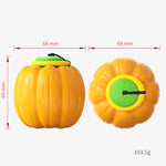 Balle Citrouille Squeaky Chien — Jouet Dentition Mâcher Couineur Plastique 2