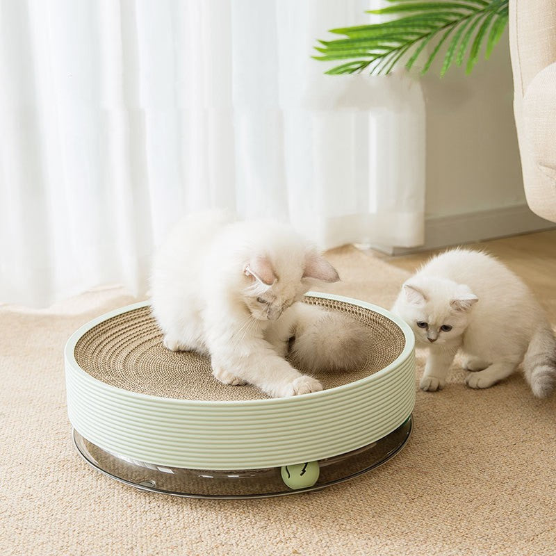 Griffoir Bol Carton Ondulé 3 en 1 — Multi-Fonction Sans Miettes Chat