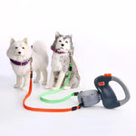 Laisse Rétractable Double Chien — Promenade Simultanée Deux Animaux 1