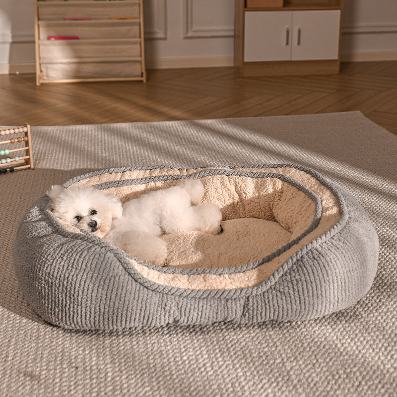Niche Coussin Chien Toutes Saisons — Lit Mat Petite Moyenne Race Confort