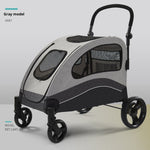 Poussette Légère Pliable Chien Chat Grande Race — Promenade Confort Voyage 3