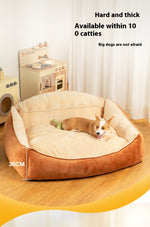 Niche Lit Chien Grande Race — Matelas Chaud Hiver Amovible Lavable Premium 7