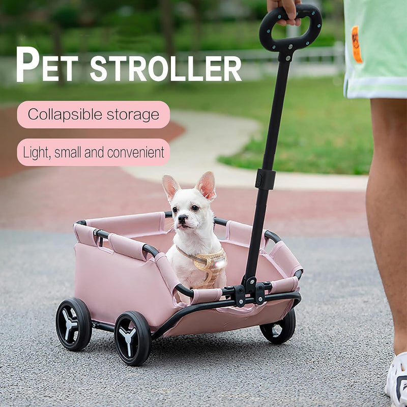 Poussette Chien Chat Pliable — Trolley Promenade Portable Confort Premium