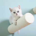 Griffoir Mural Bois Massif Sisal — Colonne Escalade Chat Fixation Murale 6