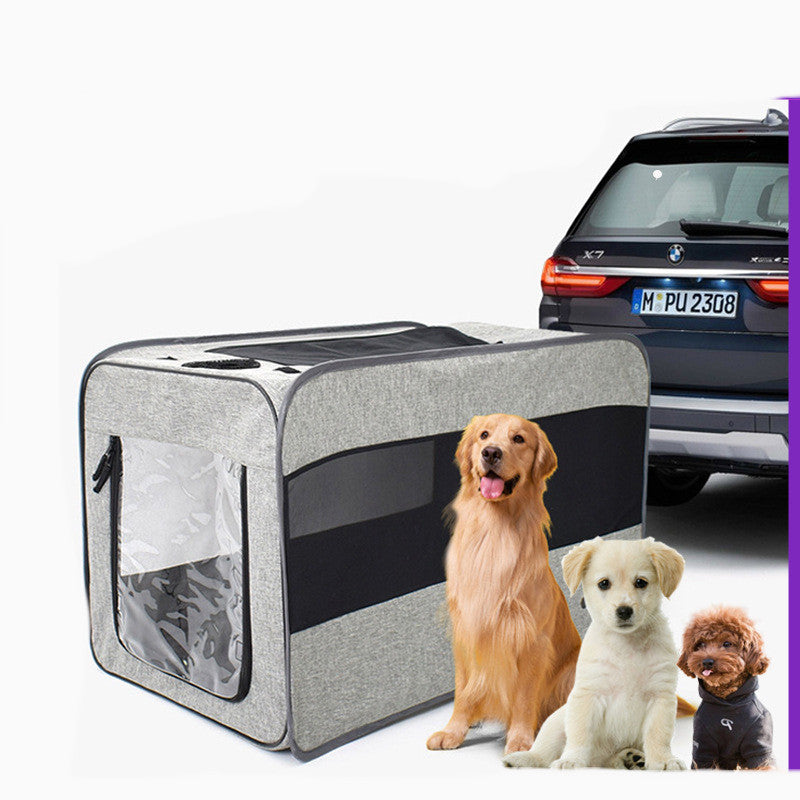 Sac Transport Animal Pliable — Cage Voyage Portable Fermeture Sécurisée