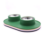 Gamelle Silicone Inox Anti-Dérapante — Bol Anti-Éclaboussures Chien Chat 5