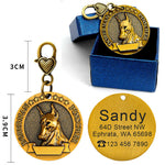 Médaille ID Métal Gravée Personnalisée Chien — Anti-Perte Carte Identité 6