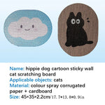 Griffoir Mural Autocollant Nuage Bleu — Scratch Board Cartoon Résistant Chat 2