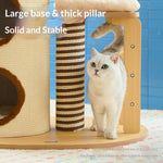 Arbre à Chat Luxe en Bois Massif — Griffoir Lit Perchoir Design Premium 4